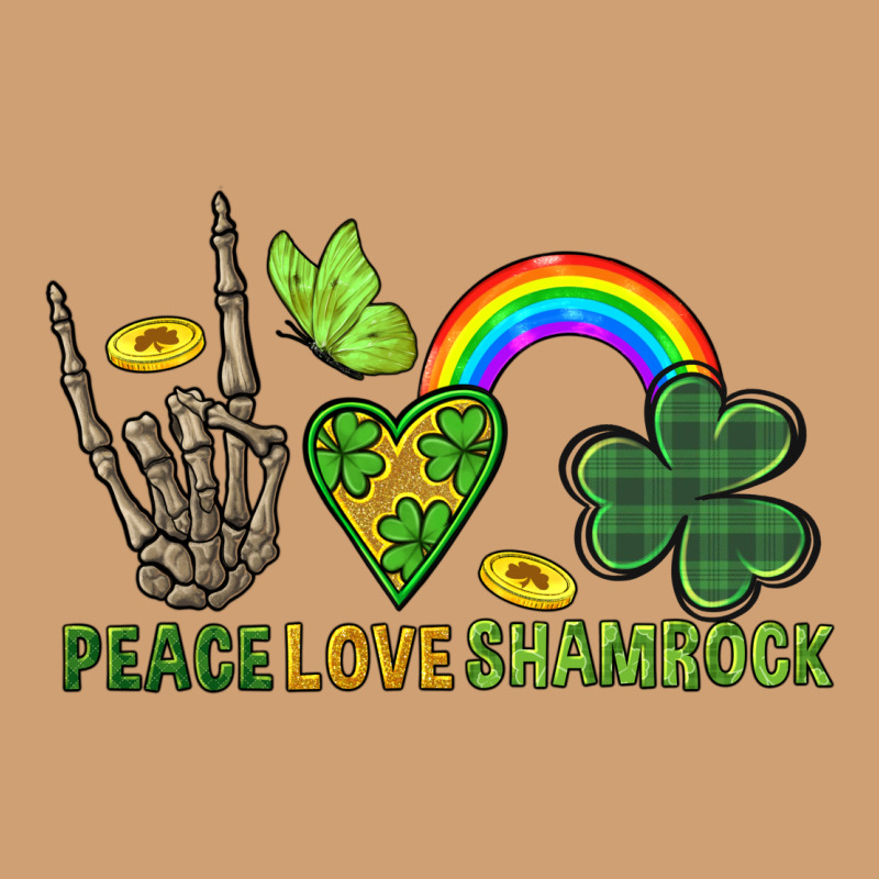 Peace Love Shamrock  St. Patrick's Day Vintage Tee by CowGirlArtShop | Teevron