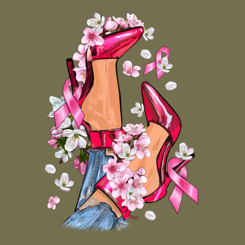 Cancer High Heels Breast Cancer Vintage Hoodie by FaDigitalArtStudio | Teevron