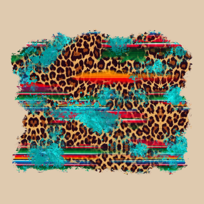 Western Serape Leopard Bull Skull Turquoise  Background Heavyweight Sweatshirt by Artiststas | Teevron
