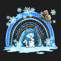 Winter   Rainbow And Snowman Heavyweight Hoodie | Teevron