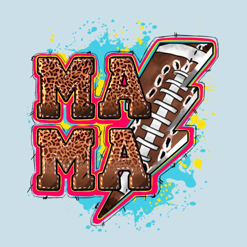 Mama Football Lightning Bolt Ladies Tee by HowdyJamesFarm | Teevron