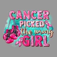 Cancer Picked The Wrong Girl Breast Cancer Vintage Hoodie | Teevron