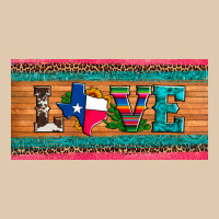 Love Texas Sunflowers Cactus Cowhide License Plate Heavyweight Sweatshirt | Teevron