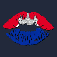 Cambodian Flag Lips Premium Sweatshirt | Teevron