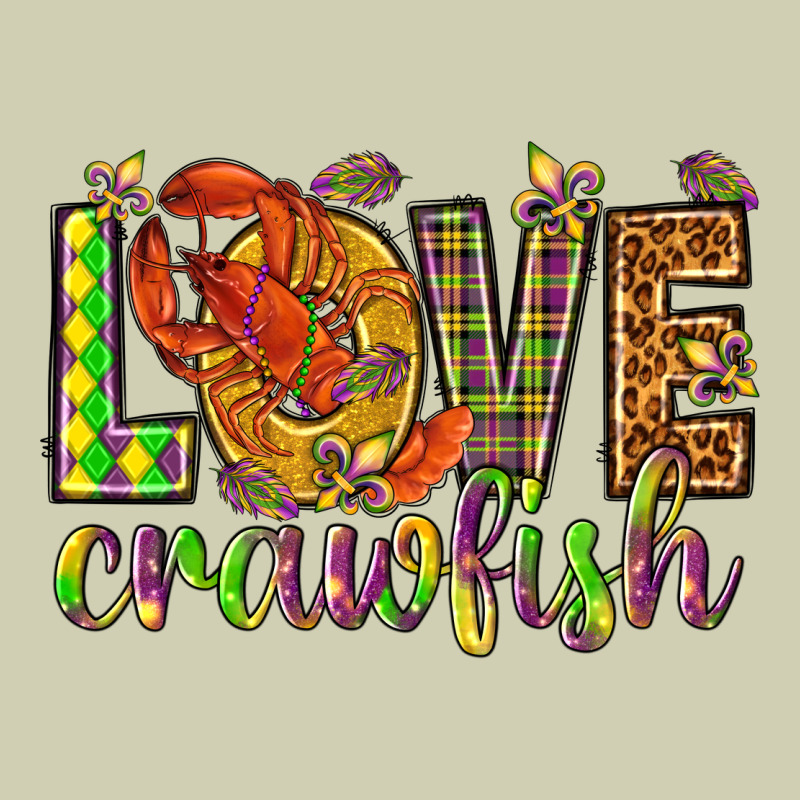 Mardi Gras Love Crawfish Heavy Core Tee by NancyCooperArtShop | Teevron