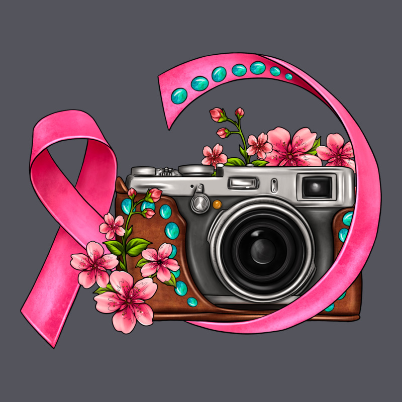 Floral Cancer Ribbon Vintage Camera Vintage Hoodie by FaDigitalArtStudio | Teevron