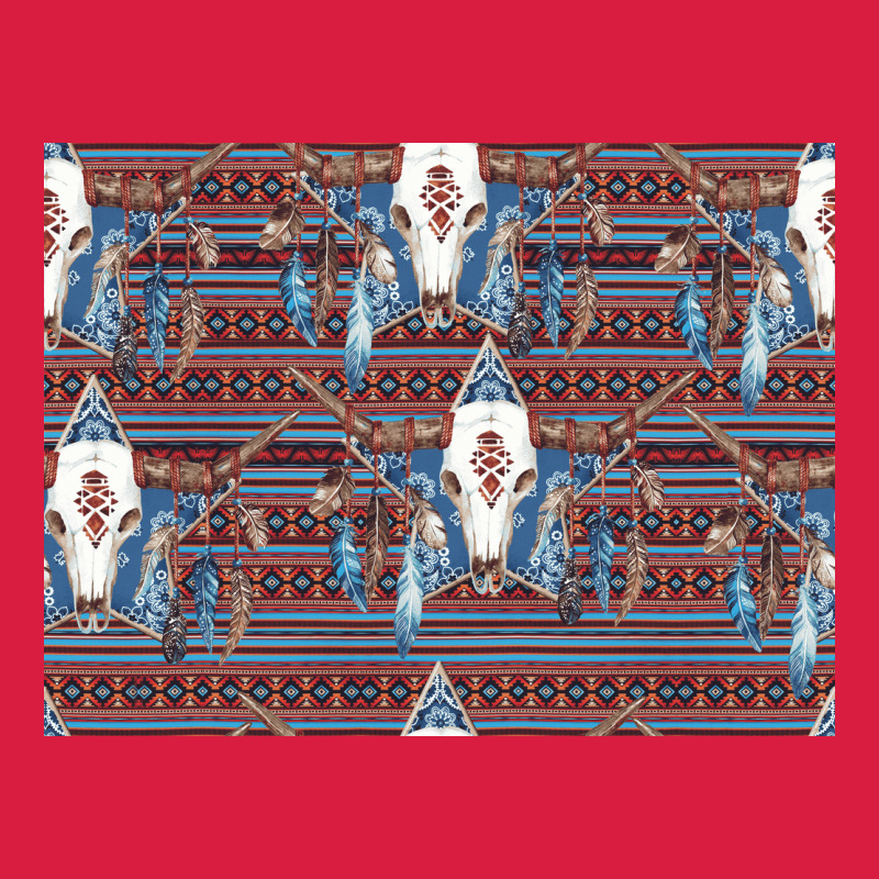 Bull Skull Pattern Premium Hoodie by CowhideDigitalArt | Teevron