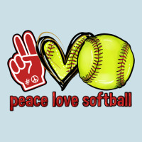 Peace Love Softball Ladies Tee | Teevron