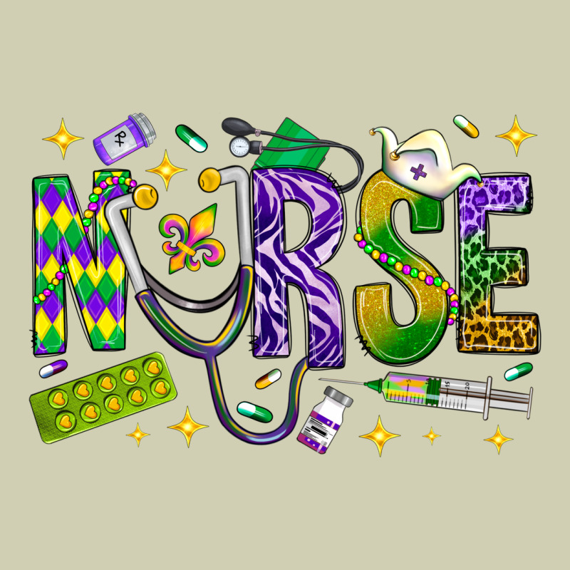 Mardi Gras Nurse Heavy Core Tee by NancyCooperArtShop | Teevron
