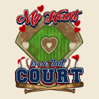 My Heart Is On That Court Baseball Ladies Tee | Teevron