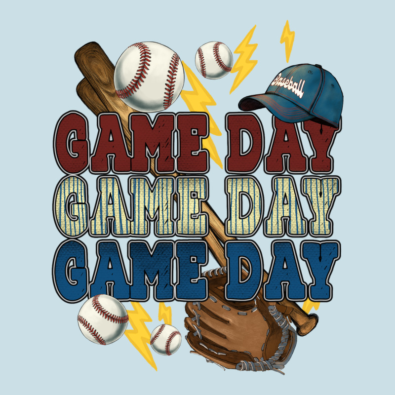 Game Day Lightning Bolt Baseball Ladies Tee by HowdyJamesFarm | Teevron