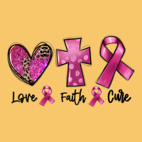 Love Faith Cure Breast Cancer Vintage Hoodie | Teevron