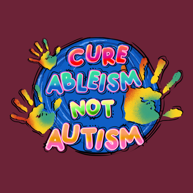 Cure Ableism Not Autism Long Sleeve Tee by FaDigitalArtStudio | Teevron