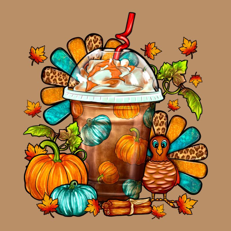 Thanksgiving Frappe Coffee Vintage Hoodie by FaDigitalArtStudio | Teevron