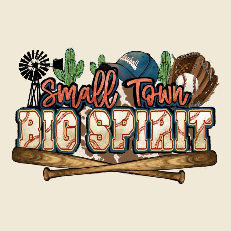 Small Town Big Spirit Baseball Ladies Tee by HowdyJamesFarm | Teevron