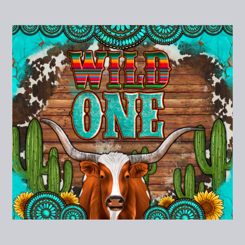 Wild One Longhorn Gemstones Cactus And Sunflowers Heavyweight Sweatshirt by Artiststas | Teevron