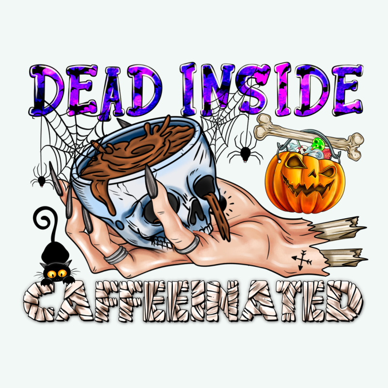 Dead Inside Caffeinated Premium Hoodie by CowhideDigitalArt | Teevron