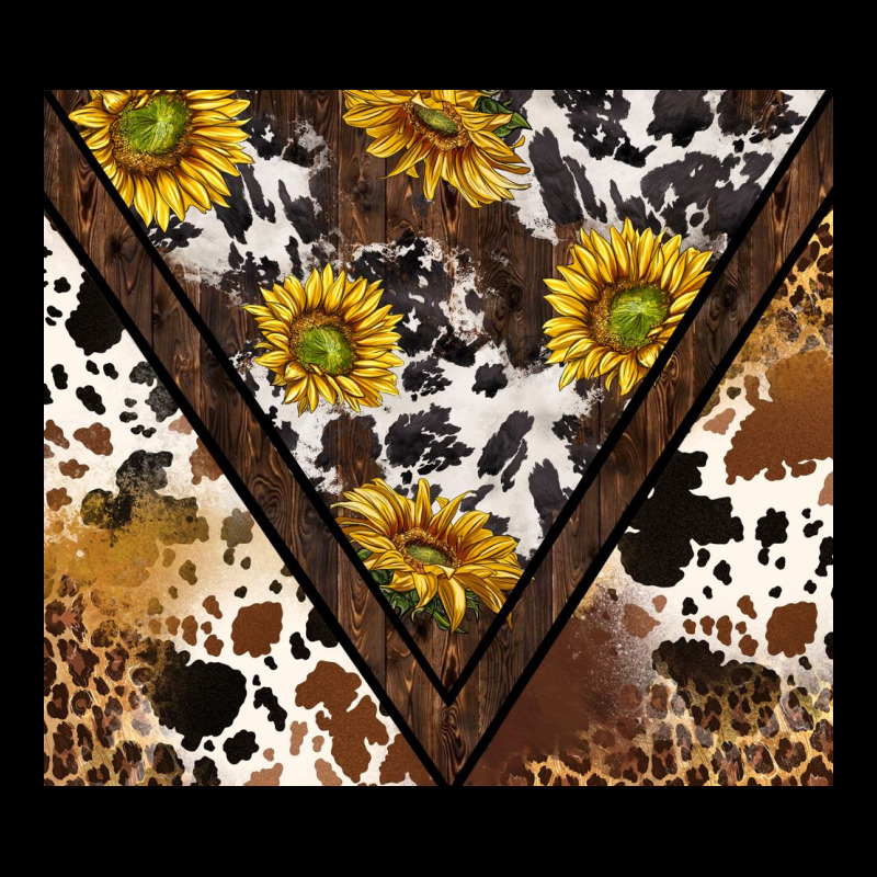 Western Sunflowers And Cowhide Tumbler Tbs Premium Tee by TumblerDesignByShophia | Teevron