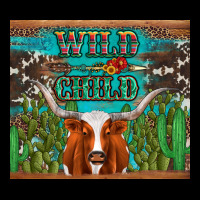 Whild Child Longhorn  Cactus Cowhide Heavyweight Sweatshirt | Teevron