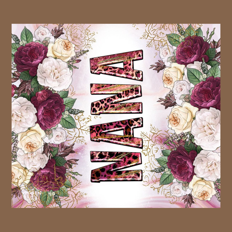Mother's Day Nana Flowers Tumbler Tbs Premium Tee by TumblerDesignByShophia | Teevron