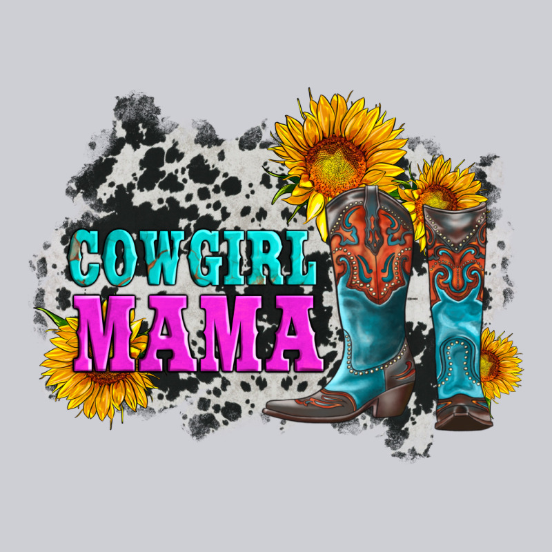 Cowgirl Mama With Boots And Sunflowers And Cowhide Heavyweight Sweatshirt by Artiststas | Teevron