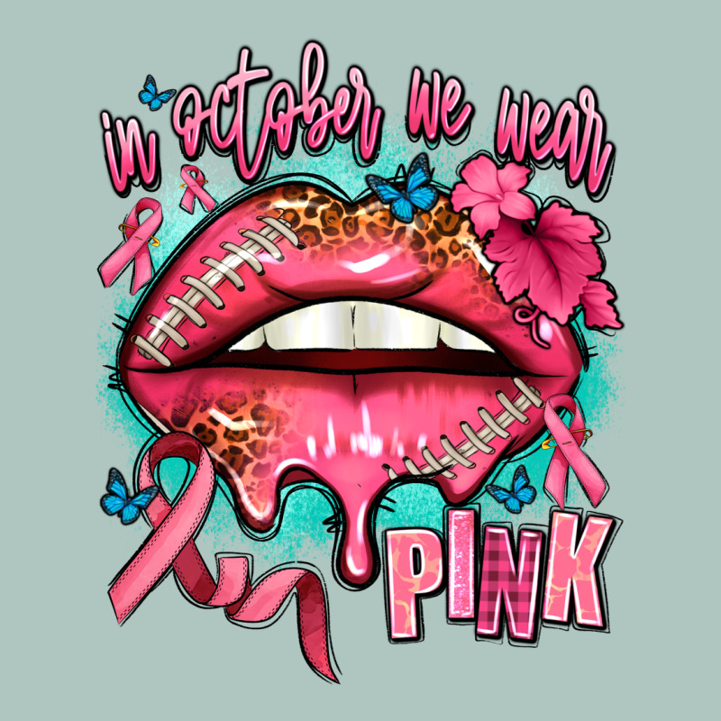 In October We Wear Pink  Lips Premium Sweatshirt by AdoDesignShop | Teevron