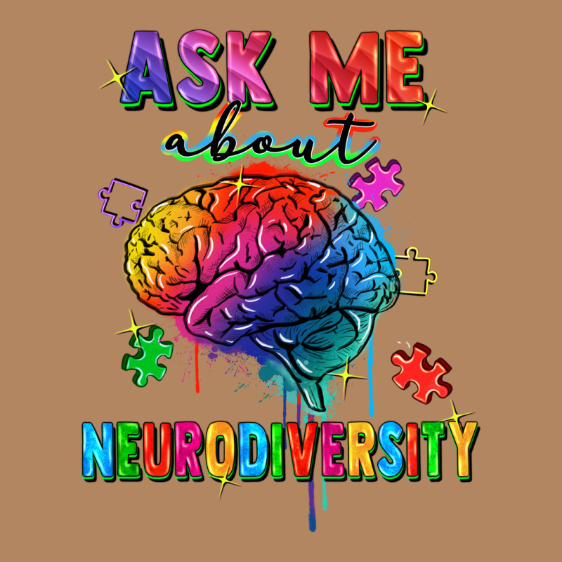 Ask Me About Neurodiversity Long Sleeve Tee by FaDigitalArtStudio | Teevron