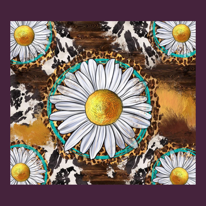 Western Daisy And Cowhide Tumbler Tbs Premium Tee by TumblerDesignByShophia | Teevron