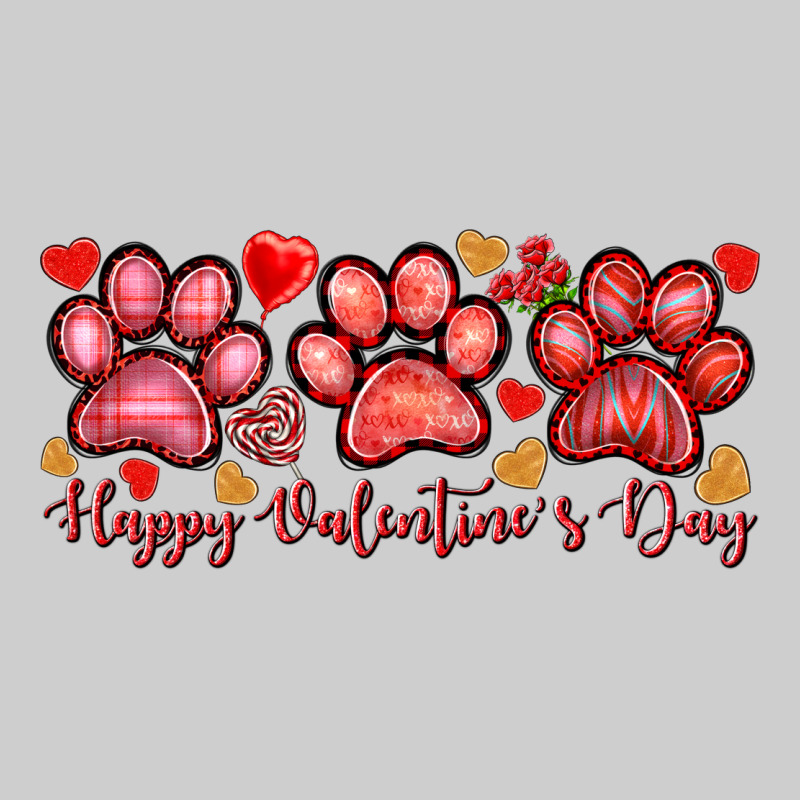 Happy Valentine's Day Paws Valentine's Day Premium Tee by HowdyJamesFarm | Teevron