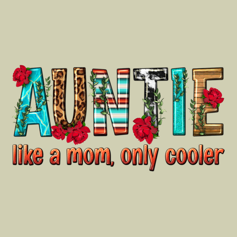 Auntie Like A Mom Only Cooler Heavy Core Tee by texasbilliewilder | Teevron