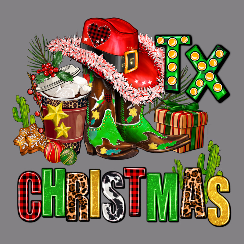 Tx Christmas Cowgirl Heavyweight Hoodie by AdoDesignShop | Teevron