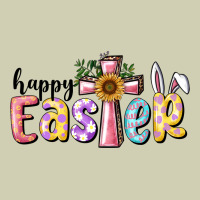 Happy Easter With Cross Heavy Core Tee | Teevron