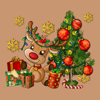 Reindeer And Christmas Tree Heavyweight Hoodie | Teevron