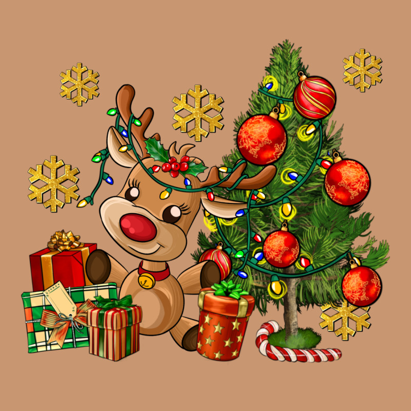 Reindeer And Christmas Tree Heavyweight Hoodie by AdoDesignShop | Teevron