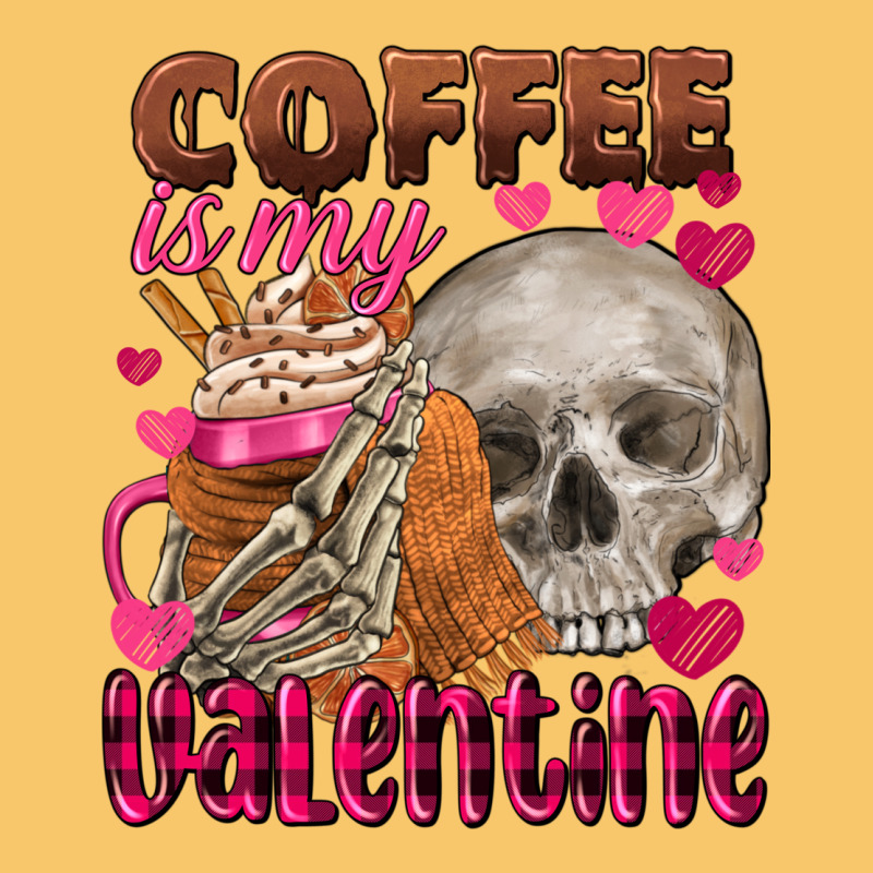Coffee Is My Valentine Skull Vintage Hoodie by FaDigitalArtStudio | Teevron