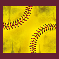 Distressed Softball Pattern Classic Tee | Teevron