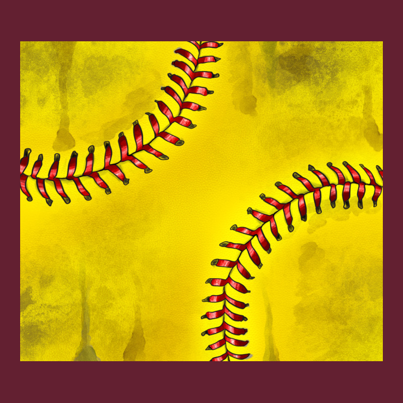 Distressed Softball Pattern Classic Tee by TumblerDesignByShophia | Teevron