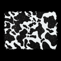 Distressed Black Glitter Cowhide Pattern Long Sleeve Tee | Teevron