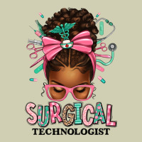 Surgical Technologist Afro Messy Bun Heavy Core Tee | Teevron