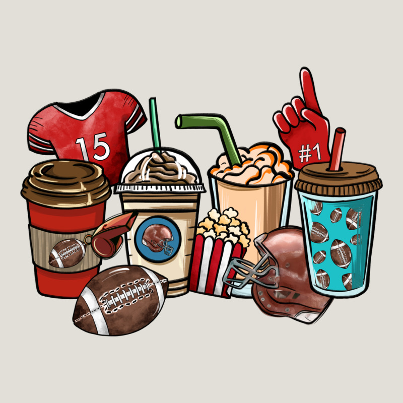 Football Coffee Cups Heavy Core Tee by NancyCooperArtShop | Teevron