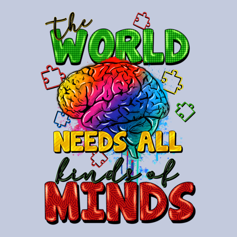 The World Needs All Kinds Of Minds Long Sleeve Tee by FaDigitalArtStudio | Teevron