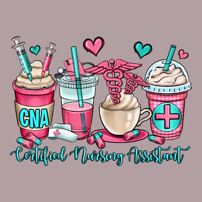 Cna Certified Nursing Assistant Coffee Cups Vintage Hoodie by OliviaCreatesArt | Teevron
