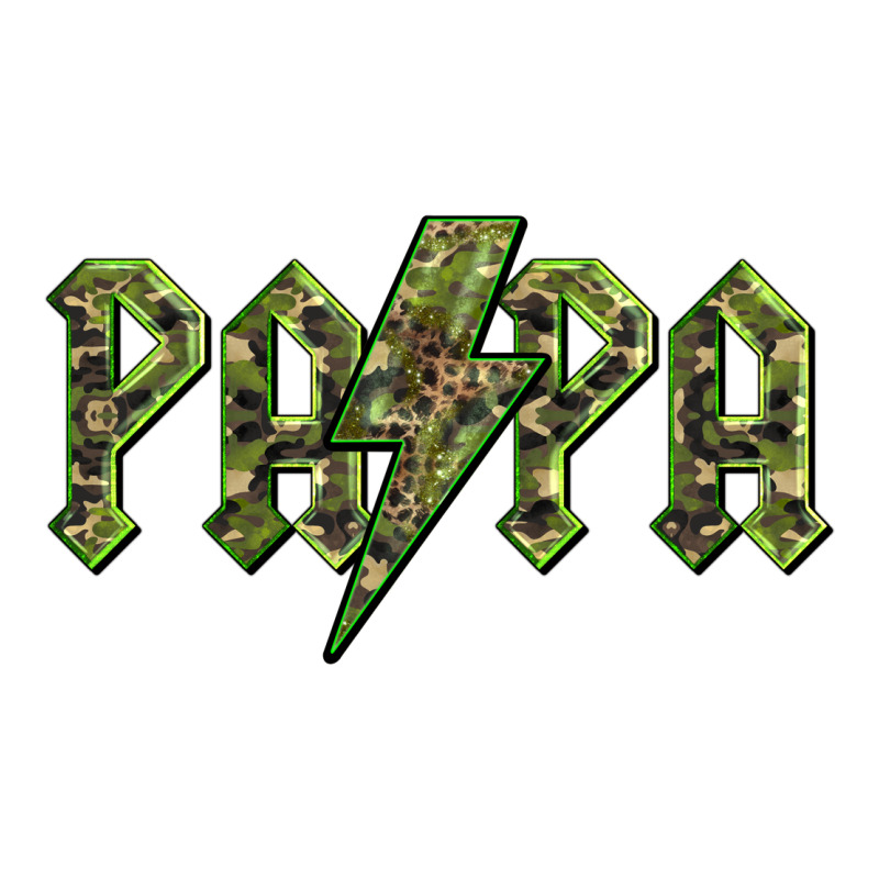 Papa  Lightning Camouflage Zipper Hoodie by BarkalooDesign | Teevron