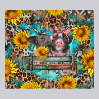 Baby Pigs With Leopard Cowhide And Sunflowers Heavyweight Sweatshirt | Teevron
