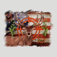 Deer Hunting Target American Flag  Background Zipper Hoodie | Teevron