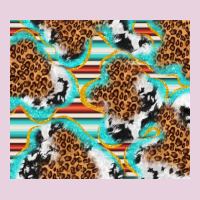 Serape Cowhide And Leopard With Glitter Ladies Tee | Teevron
