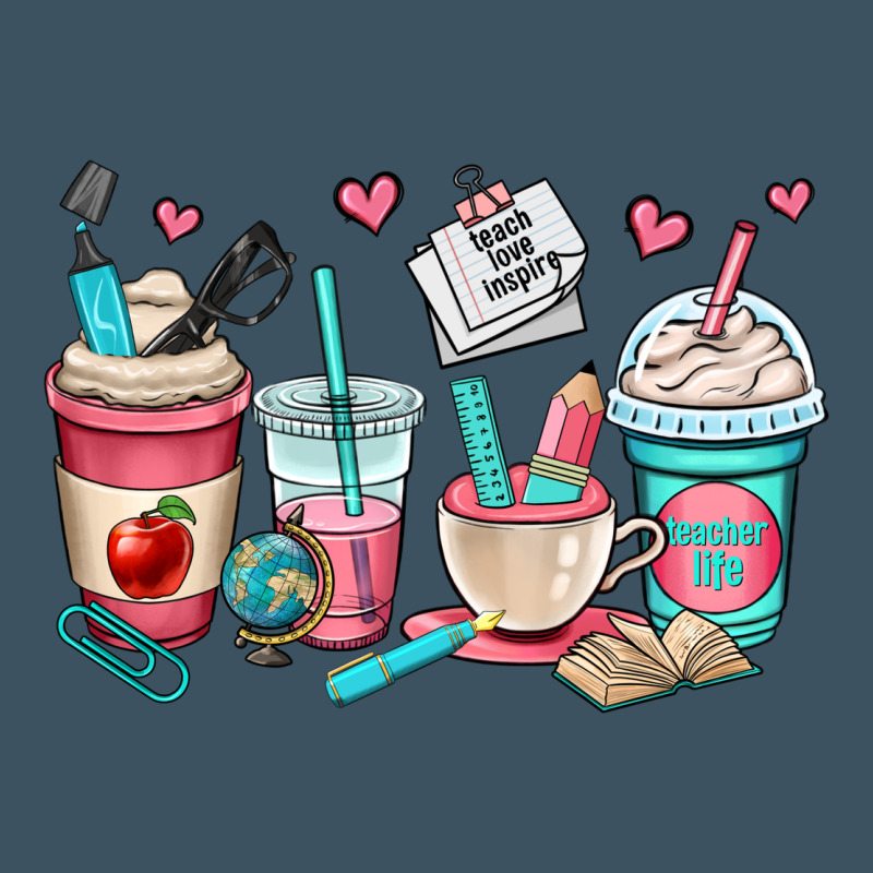 Teacher Coffee Cups Urban Heavy Tee by OliviaCreatesArt | Teevron