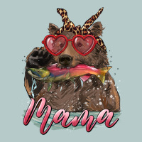 Mother's Day Glasses Leopard Bandana Mama Bear Hunting Fish Heavy Core Tee | Teevron