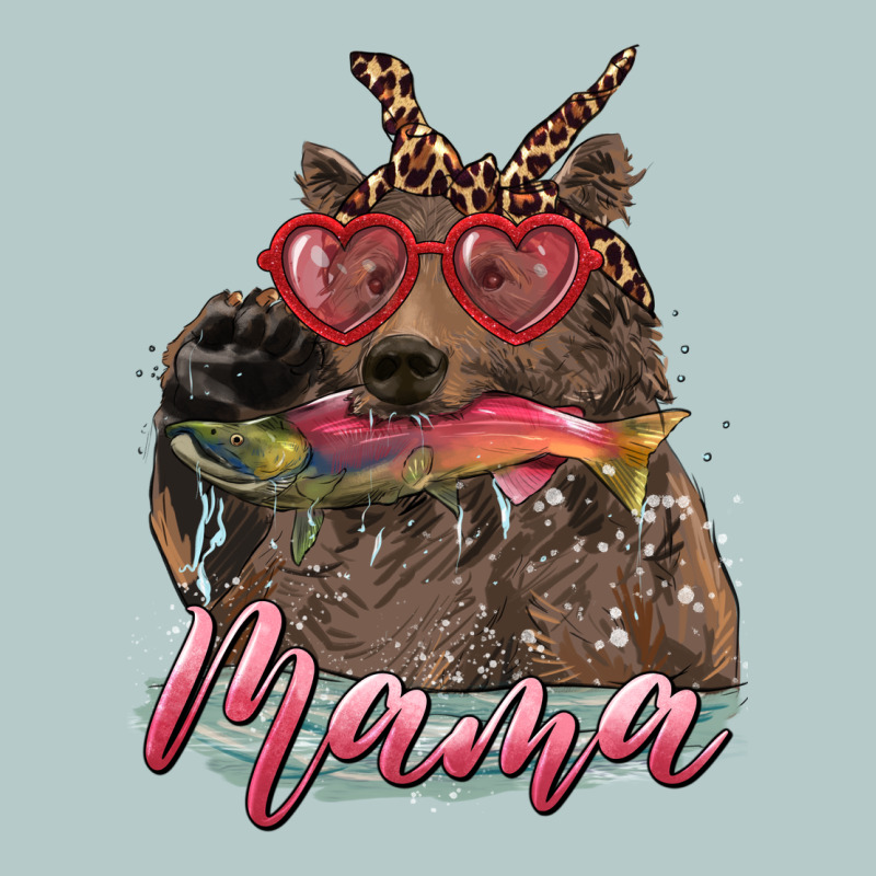 Mother's Day Glasses Leopard Bandana Mama Bear Hunting Fish Heavy Core Tee by RanaPortraitStore | Teevron