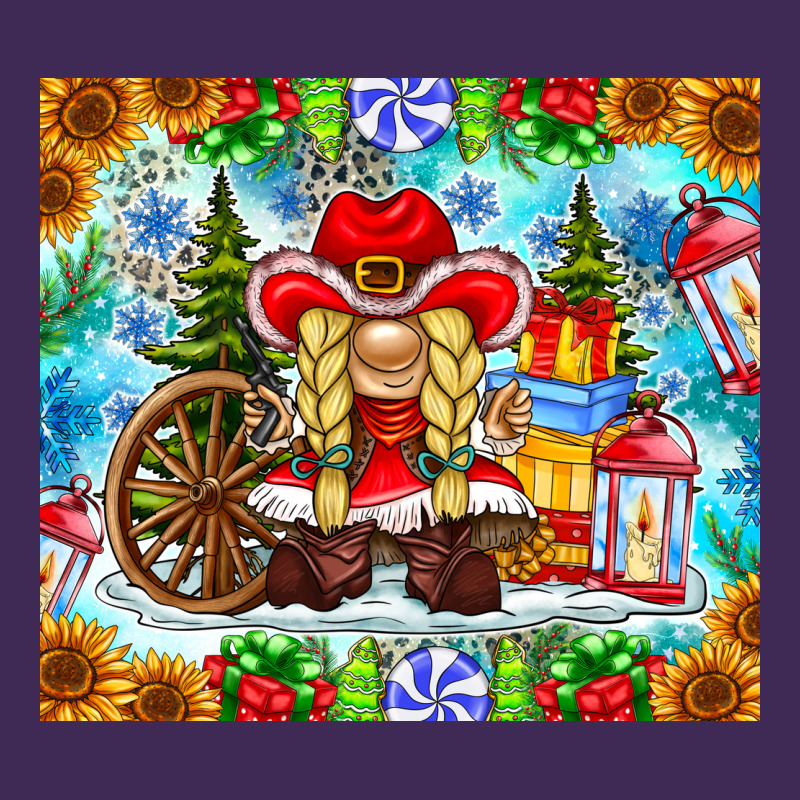 Christmas Cowboy Gnome Premium Hoodie by CowhideDigitalArt | Teevron